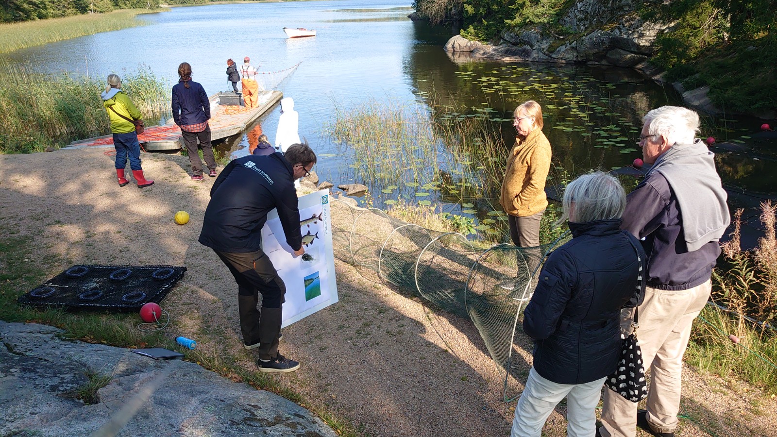 Demonstration av reduktionsfiske.