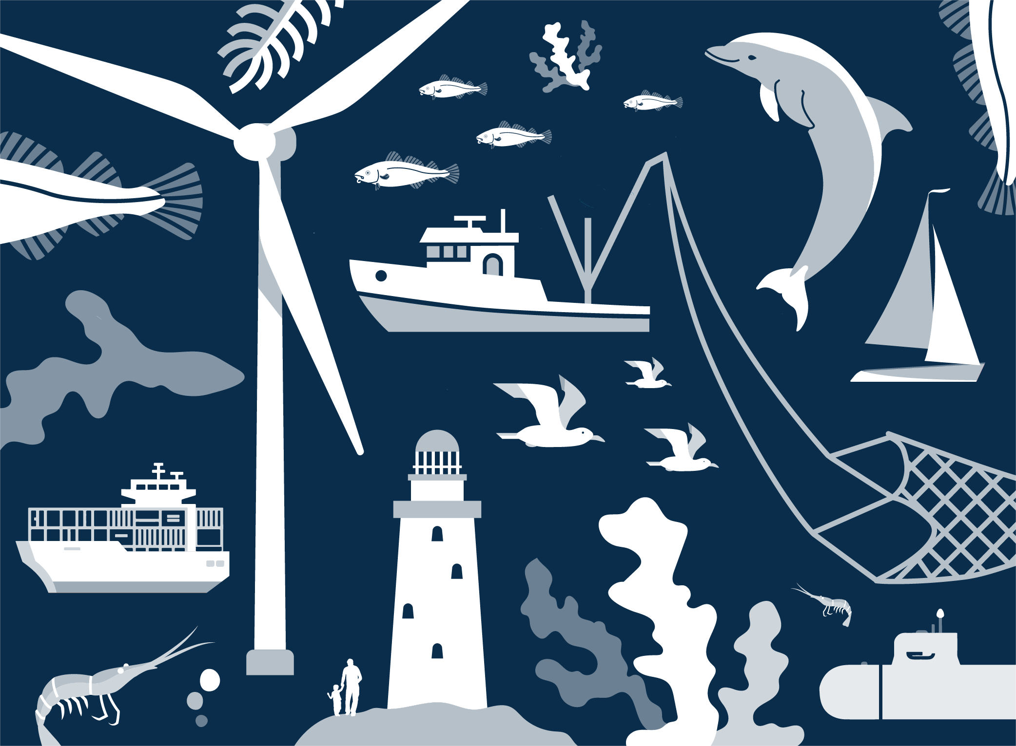 Illustration marine spatial plans
