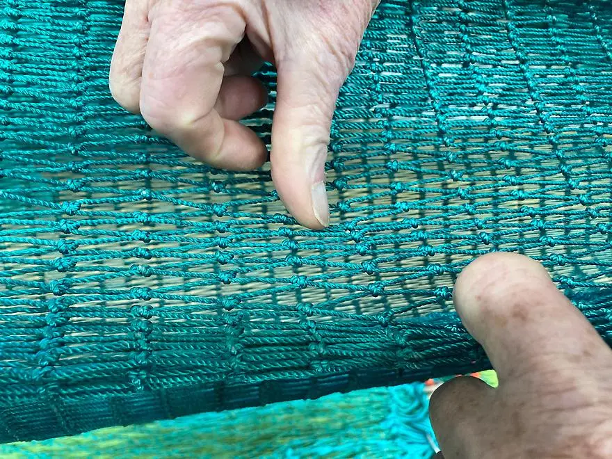 Den nya trålen är konstruerad för att vara lätt att demontera och för att de ingående materialen ska kunna sorteras och tas om hand på ett rationellt sätt. Foto: Sotenäs symbioscentrum