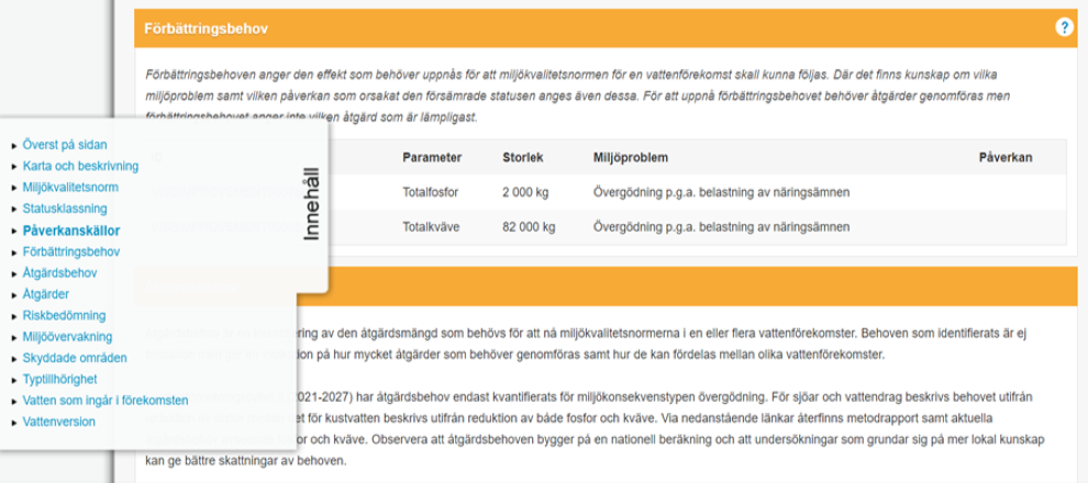 modul förbättringsbehov viss