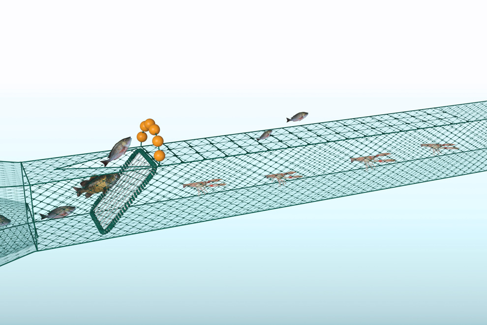 Illustration av trål.