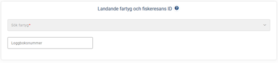 Figur 10 Bild av landande fartyg och fiskeresans ID