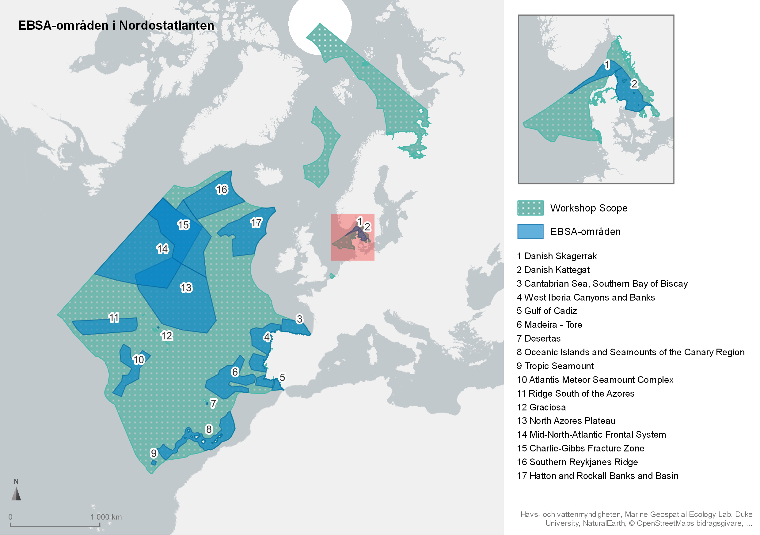 EBSA-områden i Nordostatlanten