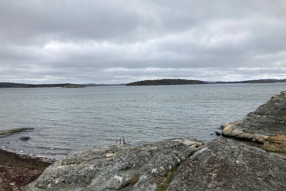 utsikt över havet från klipporna