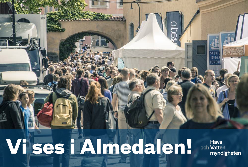 Bild på folkvimmel i Almedalen