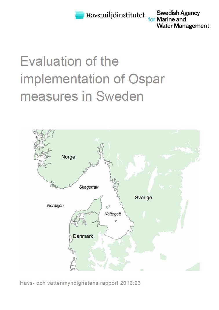 Evaluation of the implementation of Ospar measures in Sweden. Omslag till rapport.