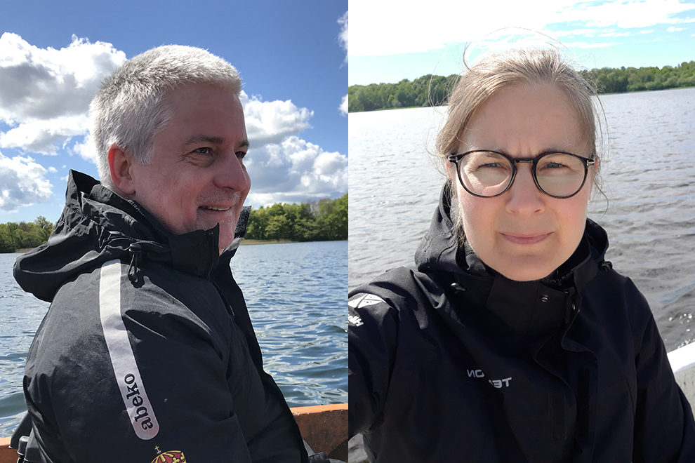 Thomas Lakowitz och Ida Grimlund, LEVA-åtgärdssamordnare Finjasjön. 
