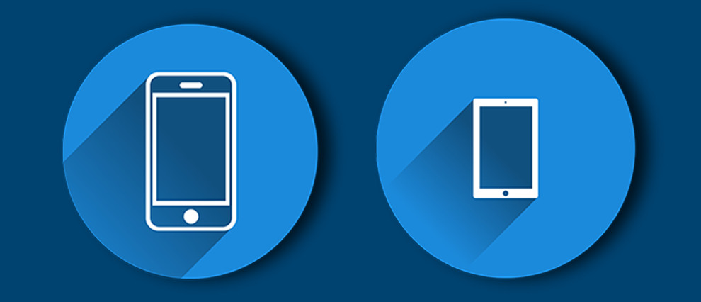 en telefon och en surfplatta