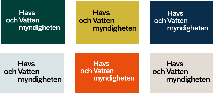 Logotyper med olika bakgrundsfärger. Illustration.