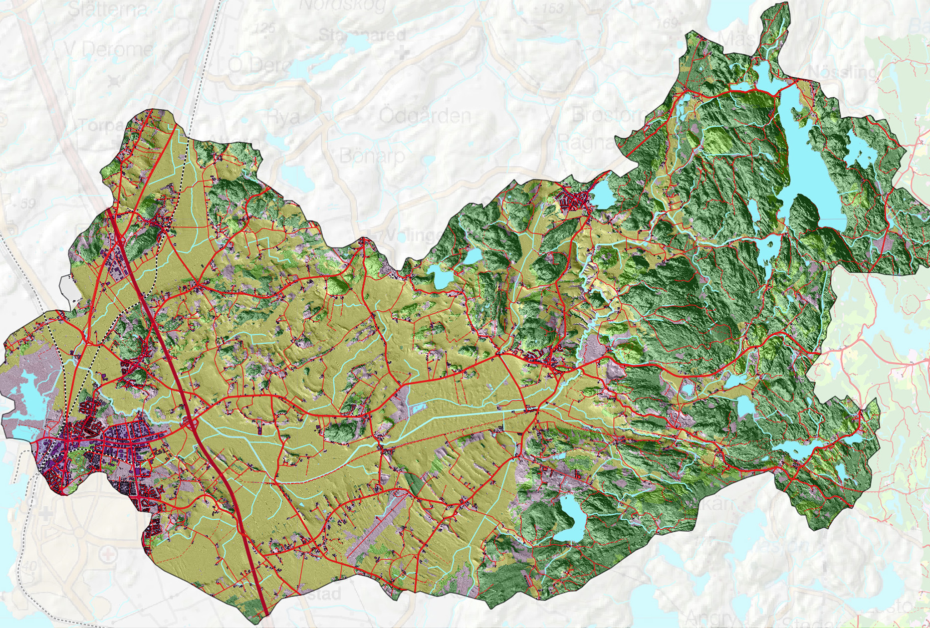 illustration för verktyget gis-analyser och temakartor