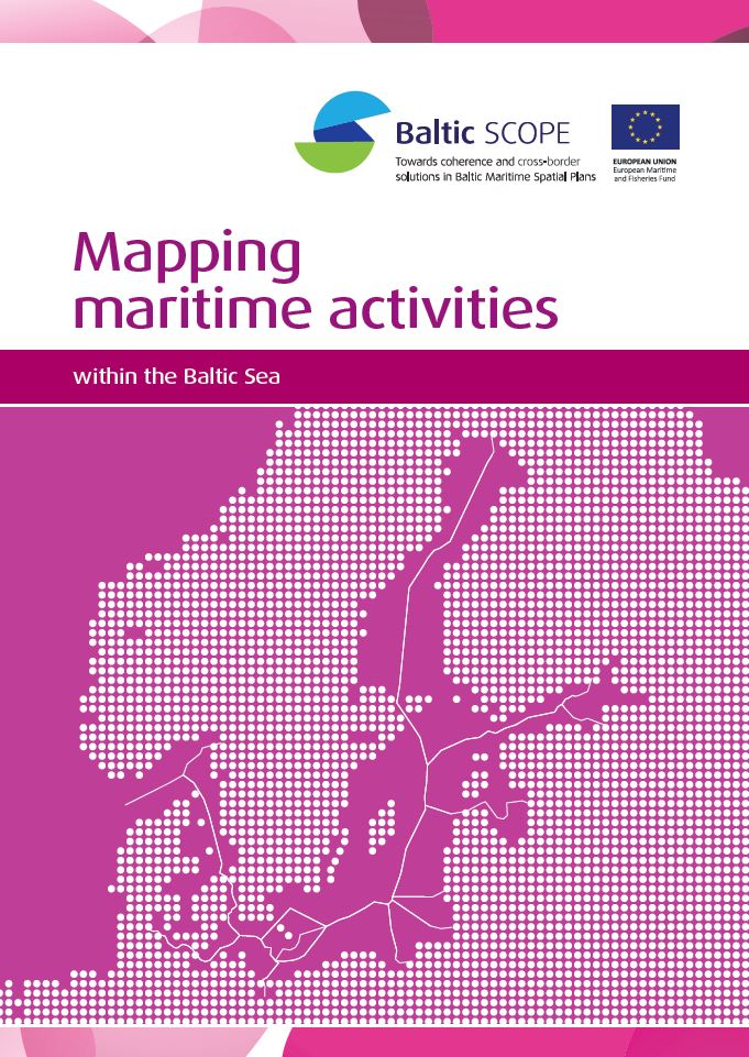 Mapping Maritime Activities within the Baltic Sea. Omslag till rapport.