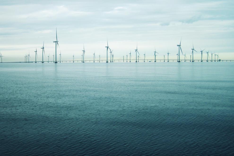 Lillgrunds vindkraftpark i Öresund. 1