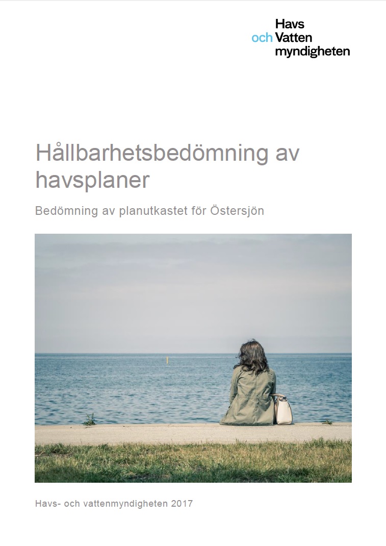 Hållbarhetsbedömning av havsplaner - bedömning av planutkastet för Östersjön. Omslag till rapport.