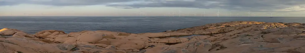 Fotomontage med närmsta verk 5 km från betraktaren. 