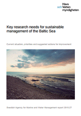 Key research needs for sustainable management of the Baltic Sea. Cover image.