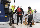 Vraket Sandön, skador i akterstäv. Foto: Marine Works AB/Seacure Rescue & Safety AB. Bild 28.