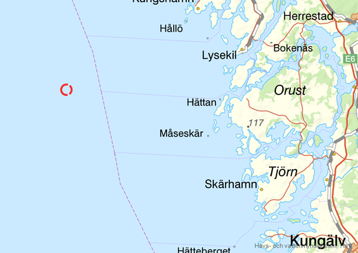 The shipwrecks at Måseskär